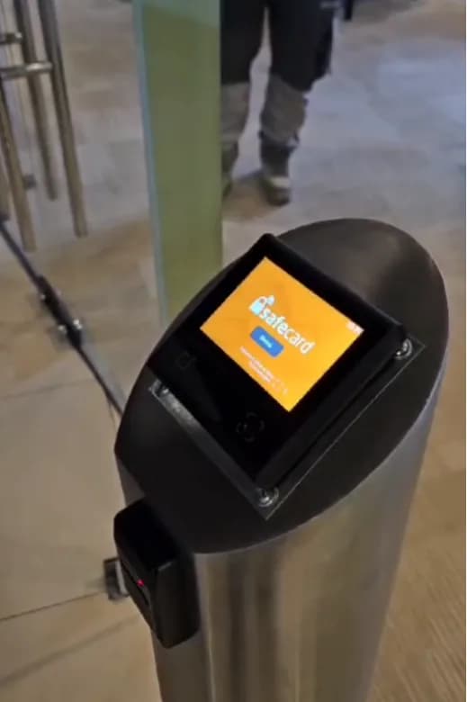 FC6820 installed in an access-control setting